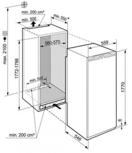 Liebherr Einbau-Khlschrank IRf5101