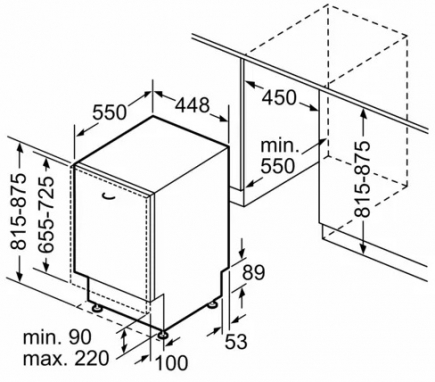 Neff Einbau-Geschirrspler S855EKX06E | 45er