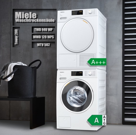 Miele Tower 200 (WWD129WPS+TWD449WP+WTV502)