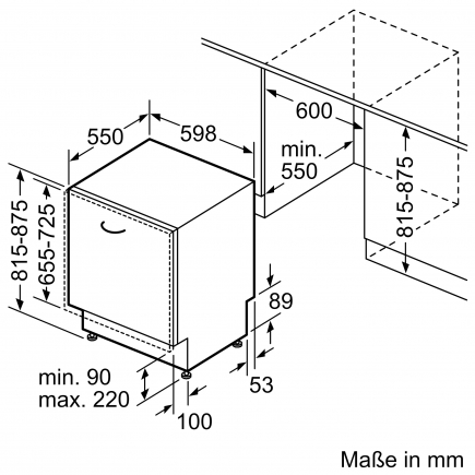 Constructa Einbau-Geschirrspler CG5VX00HTD