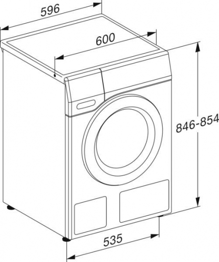 Miele Waschmaschine-Unterbau WCB 200 WPS Lotosweiss