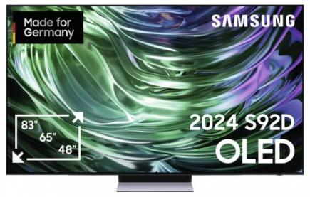 Samsung OLED-Fernseher GQ65S92DATXZG Carbon-Silber