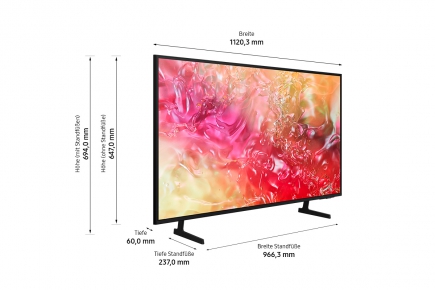 Samsung LED-Fernseher GU50DU7199UXZG Schwarz