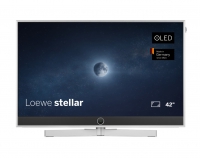 Loewe OLED-Fernseher stellar. 42 dr+ Alu Brushed + Concrete